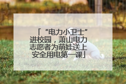 “电力小卫士”进校园，萧山电力志愿者为萌娃送上安全用电第一课