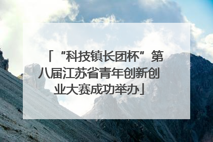 “科技镇长团杯”第八届江苏省青年创新创业大赛成功举办