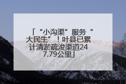 “小沟渠”服务“大民生”！叶县已累计清淤疏浚渠道247.79公里