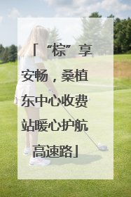 “棕”享安畅，桑植东中心收费站暖心护航高速路