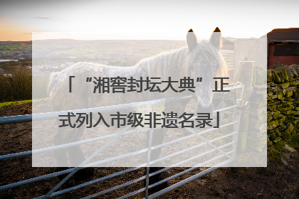 “湘窖封坛大典”正式列入市级非遗名录