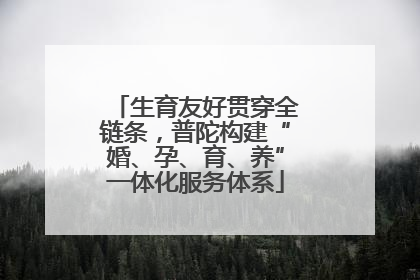生育友好贯穿全链条，普陀构建“婚、孕、育、养”一体化服务体系