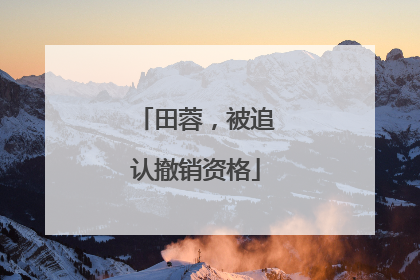 田蓉，被追认撤销资格