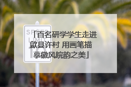 百名研学学生走进歙县许村 用画笔描摹徽风皖韵之美