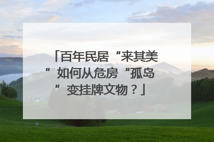 百年民居“来其美”如何从危房“孤岛”变挂牌文物？