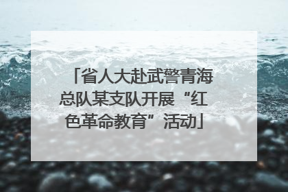 省人大赴武警青海总队某支队开展“红色革命教育”活动