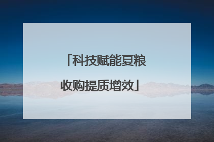 科技赋能夏粮收购提质增效
