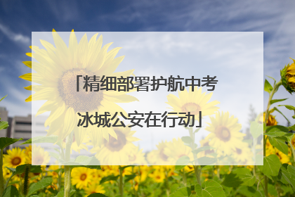 精细部署护航中考 冰城公安在行动