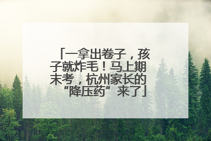 一拿出卷子，孩子就炸毛！马上期末考，杭州家长的“降压药”来了
