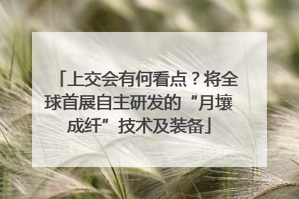 上交会有何看点？将全球首展自主研发的“月壤成纤”技术及装备