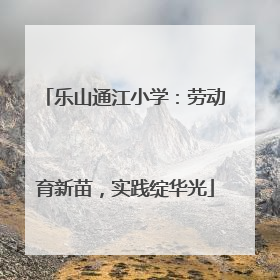 乐山通江小学：劳动育新苗，实践绽华光