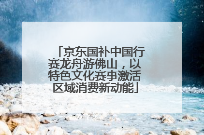 京东国补中国行赛龙舟游佛山，以特色文化赛事激活区域消费新动能