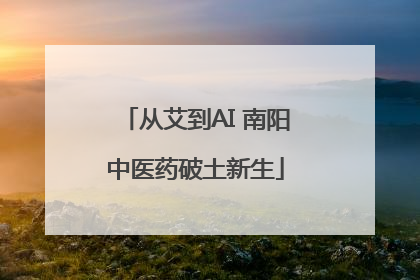 从艾到AI 南阳中医药破土新生
