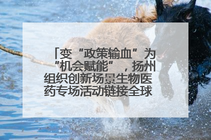 变“政策输血”为“机会赋能”，扬州组织创新场景生物医药专场活动链接全球“隐形冠军”