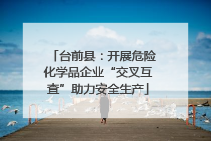 台前县：开展危险化学品企业“交叉互查”助力安全生产