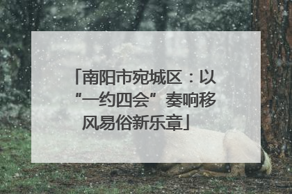 南阳市宛城区：以“一约四会”奏响移风易俗新乐章