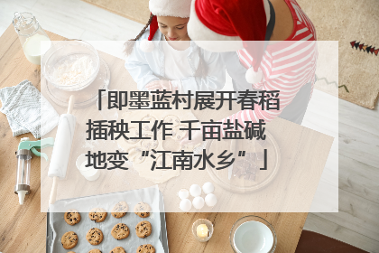 即墨蓝村展开春稻插秧工作 千亩盐碱地变“江南水乡”