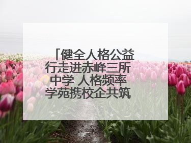健全人格公益行走进赤峰三所中学 人格频率学苑携校企共筑心理健康防线