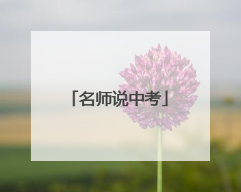 名师说中考