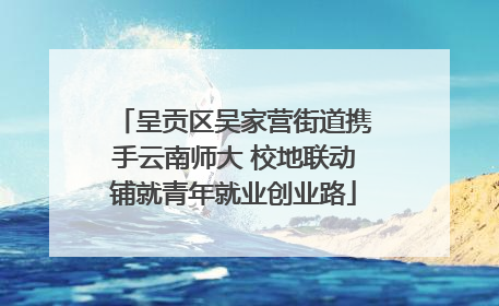 呈贡区吴家营街道携手云南师大 校地联动铺就青年就业创业路