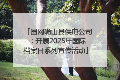 国网确山县供电公司：开展2025年国际档案日系列宣传活动