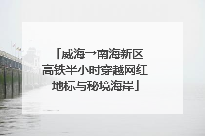 威海→南海新区 高铁半小时穿越网红地标与秘境海岸