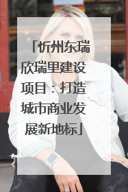 忻州东瑞欣瑞里建设项目：打造城市商业发展新地标