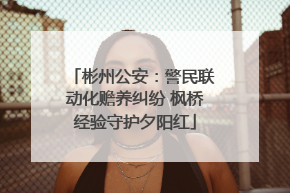 彬州公安：警民联动化赡养纠纷 枫桥经验守护夕阳红