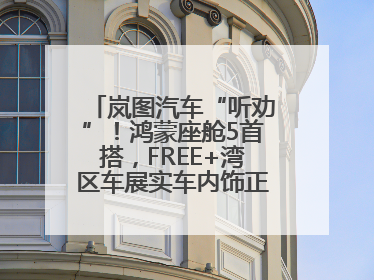 岚图汽车“听劝”！鸿蒙座舱5首搭，FREE+湾区车展实车内饰正式曝光