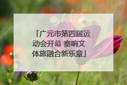广元市第四届运动会开幕 奏响文体旅融合新乐章