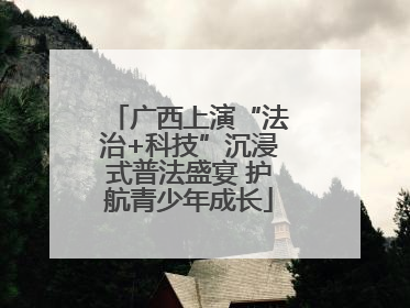 广西上演“法治+科技”沉浸式普法盛宴 护航青少年成长