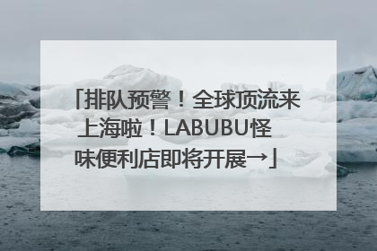 排队预警！全球顶流来上海啦！LABUBU怪味便利店即将开展→