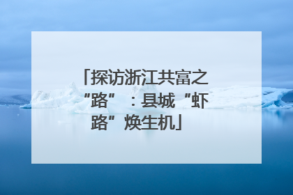 探访浙江共富之“路”：县城“虾路”焕生机