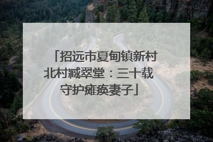 招远市夏甸镇新村北村臧翠堂：三十载守护瘫痪妻子