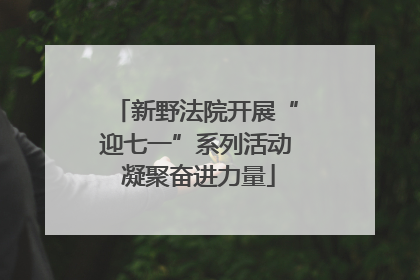 新野法院开展“迎七一”系列活动 凝聚奋进力量