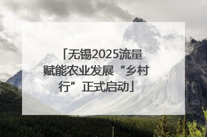 无锡2025流量赋能农业发展“乡村行”正式启动
