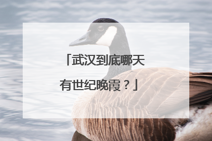 武汉到底哪天有世纪晚霞？