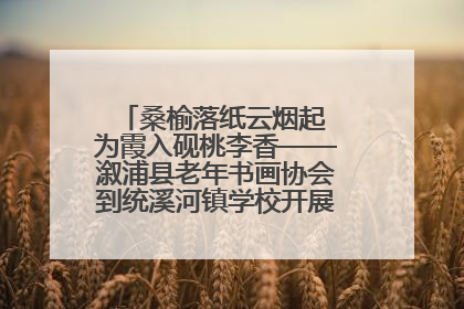 桑榆落纸云烟起 为霞入砚桃李香——溆浦县老年书画协会到统溪河镇学校开展书画进校园活动