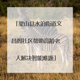 梁山县水泊街道文昌阁社区帮助高龄老人解决智能难题