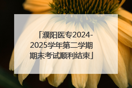 濮阳医专2024-2025学年第二学期期末考试顺利结束