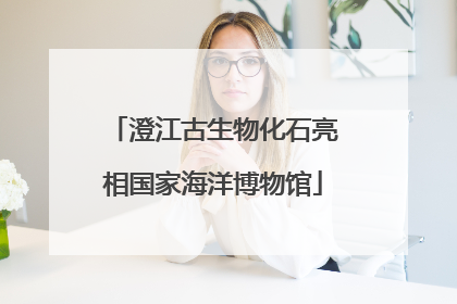 澄江古生物化石亮相国家海洋博物馆