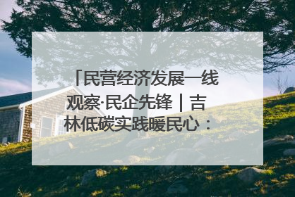 民营经济发展一线观察·民企先锋｜吉林低碳实践暖民心：太阳能供暖技术为北方清洁取暖破局