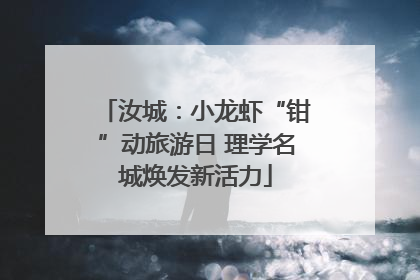 汝城：小龙虾“钳”动旅游日 理学名城焕发新活力