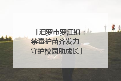 汨罗市罗江镇：禁毒护苗齐发力 守护校园助成长