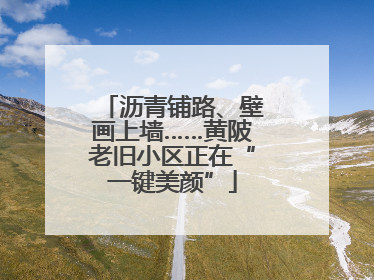 沥青铺路、壁画上墙……黄陂老旧小区正在“一键美颜”