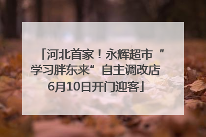 河北首家！永辉超市“学习胖东来”自主调改店6月10日开门迎客