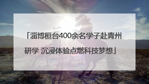淄博桓台400余名学子赴青州研学 沉浸体验点燃科技梦想