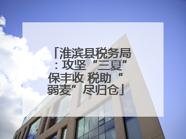 淮滨县税务局：攻坚“三夏”保丰收 税助“弱麦”尽归仓