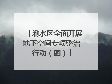 渝水区全面开展地下空间专项整治行动（图）