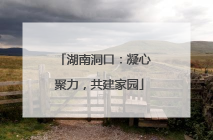湖南洞口：凝心聚力，共建家园